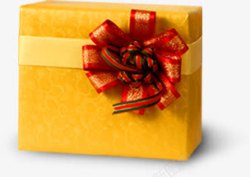 黄色礼物盒素材