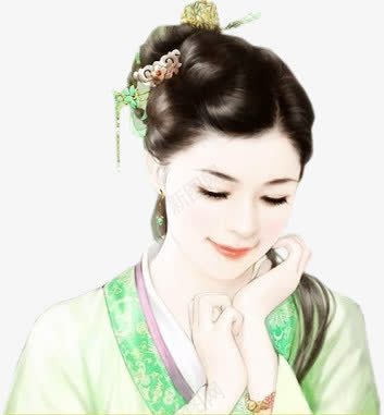 低头微笑的古代美人png免抠素材_新图网 https://ixintu.com 低头 古代 微笑 美人
