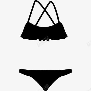 Bikini的形状图标图标