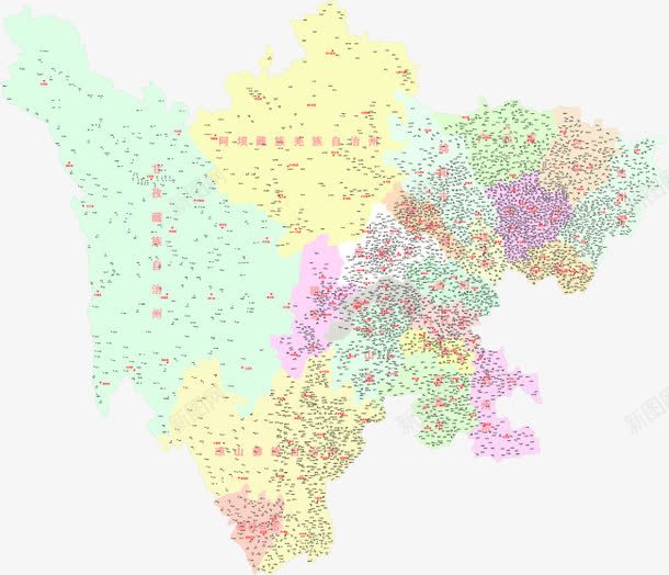 四川地图png免抠素材_新图网 https://ixintu.com 创意 四川 四川地图 地图