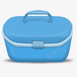 蓝色收纳盒png免抠素材_新图网 https://ixintu.com 图片 收纳 蓝色