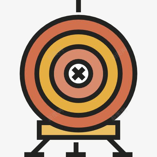 射箭图标png_新图网 https://ixintu.com 体育 体育竞赛 射手 射箭 杂 武器 目标 目的 箭