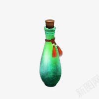 绿色古典药瓶png免抠素材_新图网 https://ixintu.com 古典 绿色 药瓶