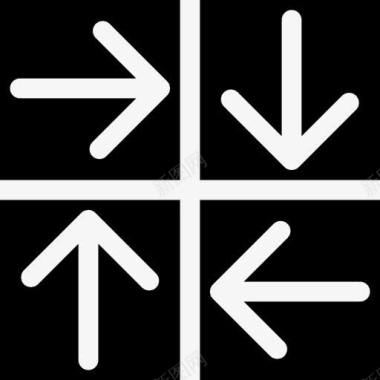 四箭法在不同的方向图标图标