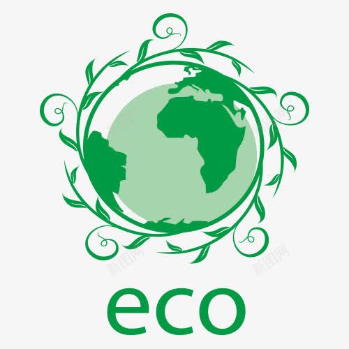 地球叶子环保EPSpng免抠素材_新图网 https://ixintu.com EPS 叶子 图标 标签 环保 绿色