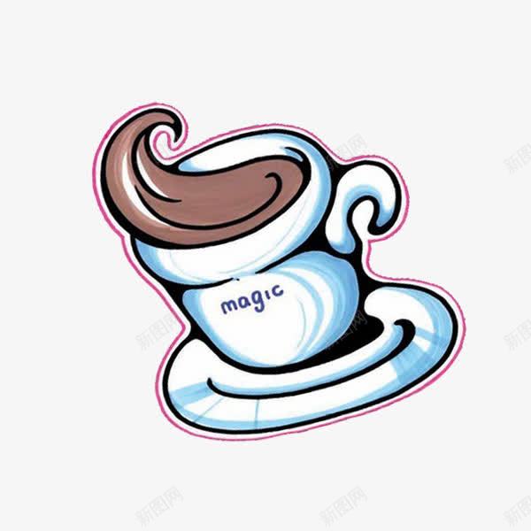 手绘卡通咖啡杯图标png_新图网 https://ixintu.com logo设计 手绘 手绘咖啡杯 手绘素材 杯子