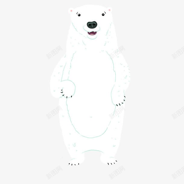 北极熊png免抠素材_新图网 https://ixintu.com 动物 南极 卡通 极地