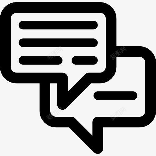 聊天图标png_新图网 https://ixintu.com 对话框 界面 聊天 语音 谈话