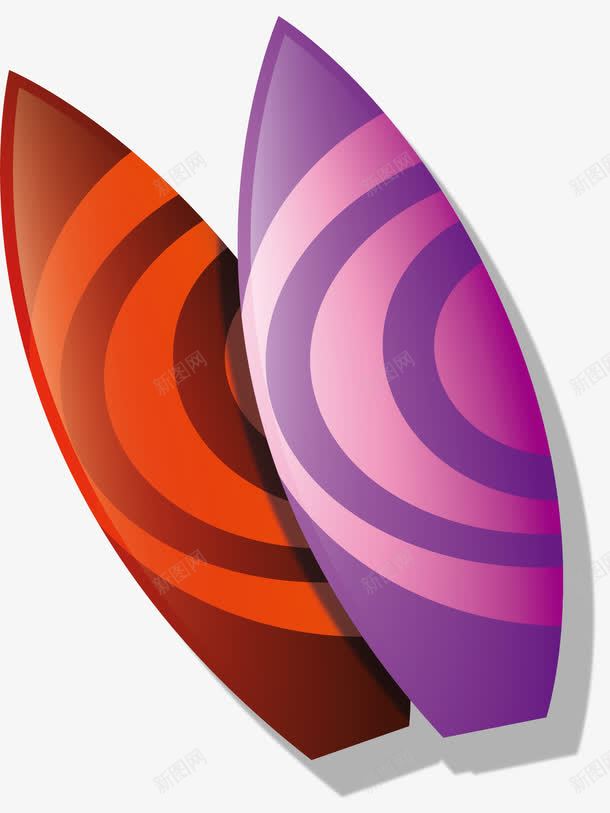 两个彩色冲浪板png免抠素材_新图网 https://ixintu.com 冲浪板 夏日冲浪 矢量素材 紫色冲浪板 红色冲浪板