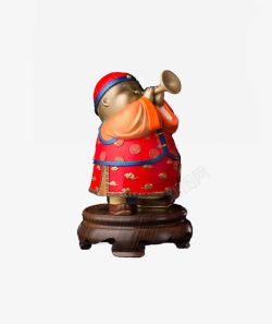 唢呐小胖子素材