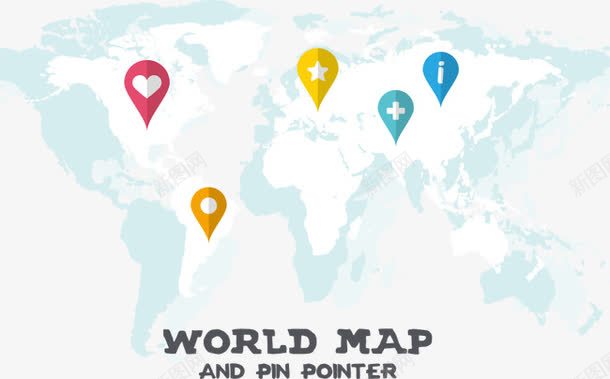 地图地理位置png免抠素材_新图网 https://ixintu.com 创意地图 卡通地图 地理位置 定位 矢量地图