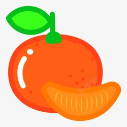 卡通水果维生素营养橘子素材