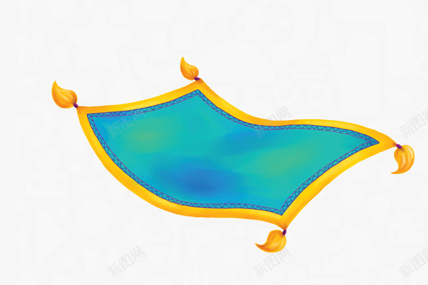 卡通地毯png免抠素材_新图网 https://ixintu.com 免抠素材 卡通 地毯 装饰素材