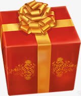 红色花蕾底纹的正方形礼物盒png免抠素材_新图网 https://ixintu.com 底纹 正方形 礼物 红色 花蕾