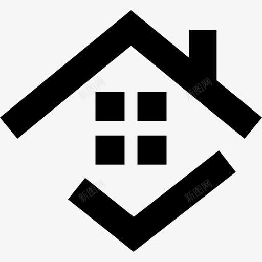 房子有复选标记图标png_新图网 https://ixintu.com 建筑 房子 标志 检查 检查标记 验证