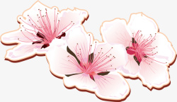 粉色花朵矢量图素材