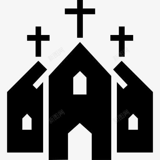 教堂图标png_新图网 https://ixintu.com 古迹 基督教 天主教 宗教 建筑 建筑与城市 教堂