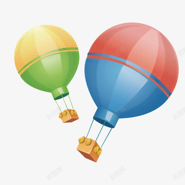 彩色质感卡通热气球png免抠素材_新图网 https://ixintu.com 卡通 卡通热气球 彩色 热气球 质感