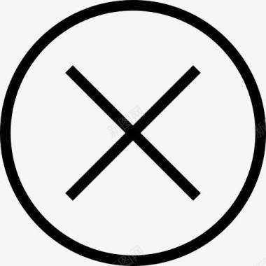 圈交叉删除乘OSX删除倍iOS标签栏图标图标
