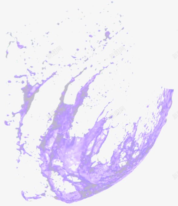 夏日海报紫色墨迹元素png免抠素材_新图网 https://ixintu.com 元素 墨迹 夏日 海报 紫色
