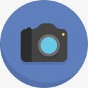 蓝色卡通照相机图标png_新图网 https://ixintu.com 卡通 图标 照相机 蓝色