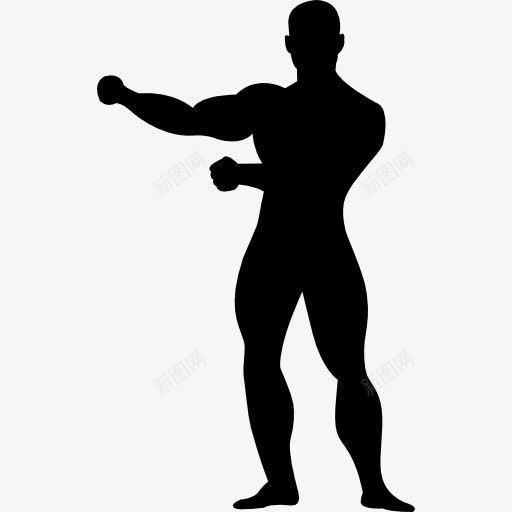 体操运动员站在黑色的剪影图标png_新图网 https://ixintu.com 人 人的剪影 体操运动员 站 黑