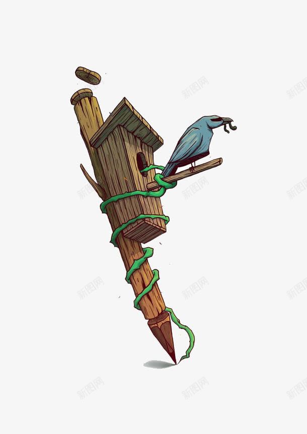 啄木鸟png免抠素材_新图网 https://ixintu.com 啄木鸟吃虫 家门口的啄木鸟 树干上的啄木鸟