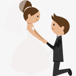 新婚夫妇的浪漫婚礼图标高清图片