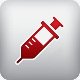 注射器图标png_新图网 https://ixintu.com 注射器 红色针管 针管
