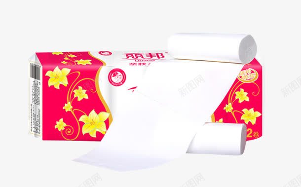 单卷卫生纸和包装袋png免抠素材_新图网 https://ixintu.com 卫生纸产品 卫生纸包装 卫生纸素材 展开的卫生纸