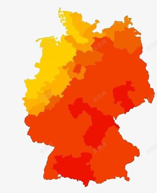 德国地图png免抠素材_新图网 https://ixintu.com 免抠素材 地图 德国 德国地图