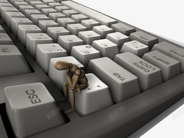 电脑键盘png免抠素材_新图网 https://ixintu.com 灰色 电脑 科技 键盘