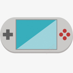 扁平PSP游戏机素材