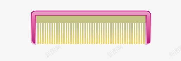 卡通梳子png免抠素材_新图网 https://ixintu.com 卡通梳子 梳妆用品 梳子
