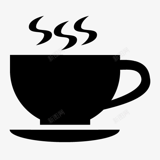 热咖啡图标png_新图网 https://ixintu.com 咖啡