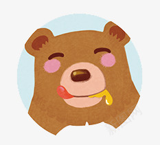 熊熊png免抠素材_新图网 https://ixintu.com 动物 卡通 手绘 水彩