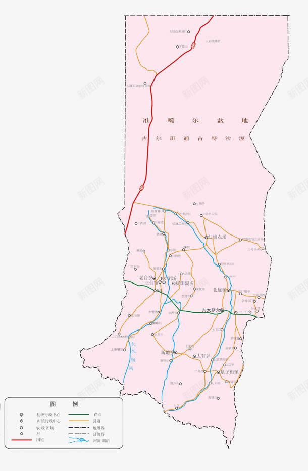 新疆吉木萨尔县地图png免抠素材_新图网 https://ixintu.com 中国新疆 吉木萨尔县地图 地图 新疆 新疆地图 新疆省地图