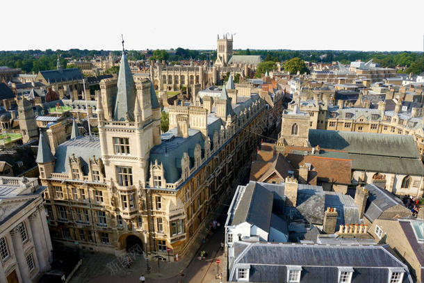 俯瞰剑桥png免抠素材_新图网 https://ixintu.com 剑桥 古建筑 尖顶设计 欧式