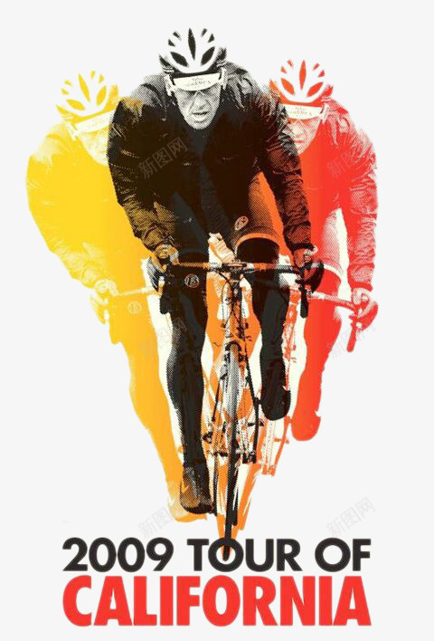 自行车赛选手psd免抠素材_新图网 https://ixintu.com 海报设计 自行车 装饰图案 赛车手