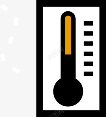 温度计图标矢量图图标
