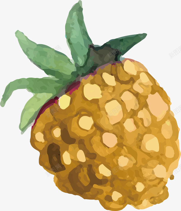黄色的菠萝矢量图ai免抠素材_新图网 https://ixintu.com 卡通 手绘 植物 水果 清新 设计 黄色 矢量图