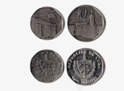 外国硬币单位5单位10素材