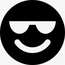 带着墨镜的男士微笑的脸带着墨镜图标高清图片