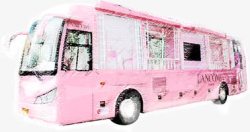 粉色可爱萝莉公共汽车素材