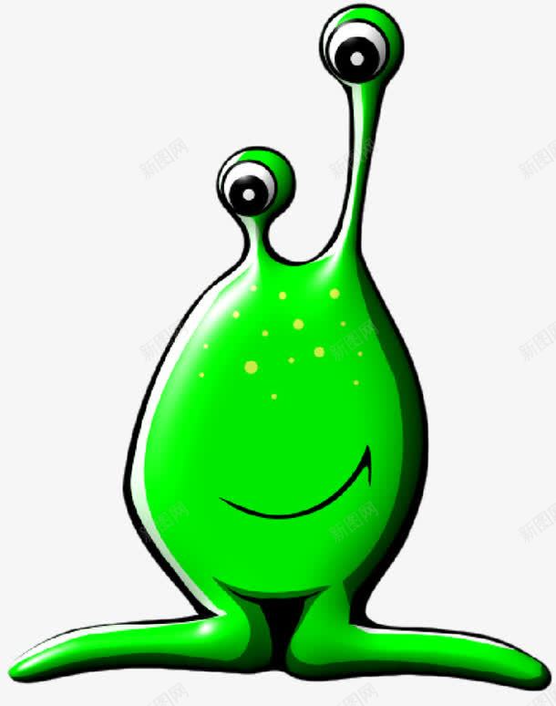 绿色的鼻涕虫png免抠素材_新图网 https://ixintu.com 卡通 手绘 拟人化 鼻涕虫