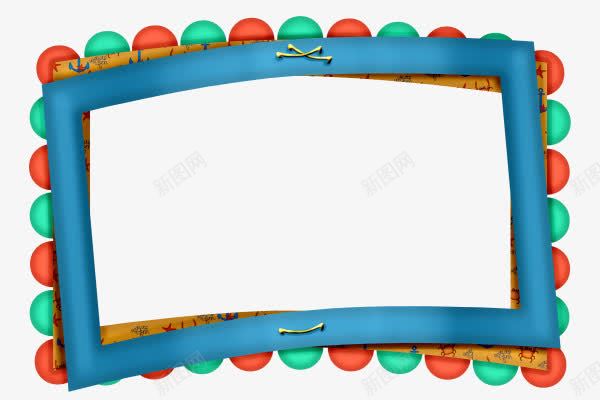 彩色相框png免抠素材_新图网 https://ixintu.com 彩色球 相框