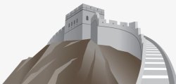 长城云历史建筑八达岭长城高清图片