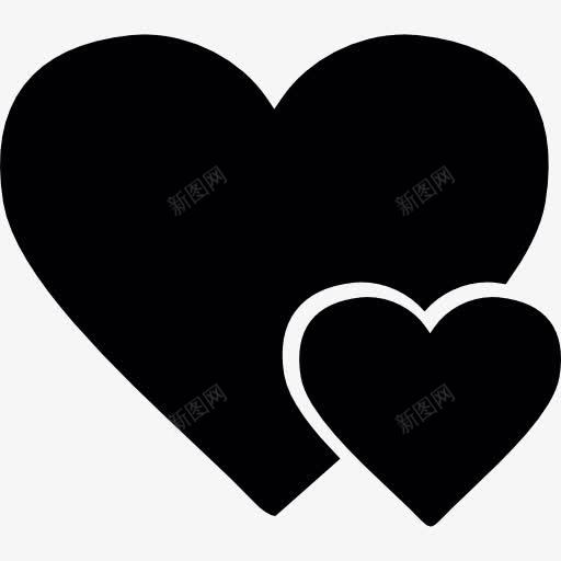 大心脏小心脏图标png_新图网 https://ixintu.com 形状 心 心的形状 爱 爱人