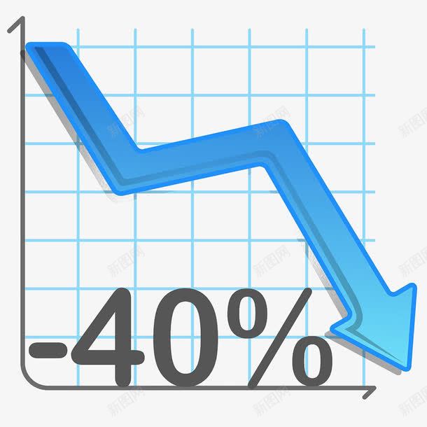 业绩下滑图表png免抠素材_新图网 https://ixintu.com 40 下滑 业绩 向下 图表 手绘 箭头