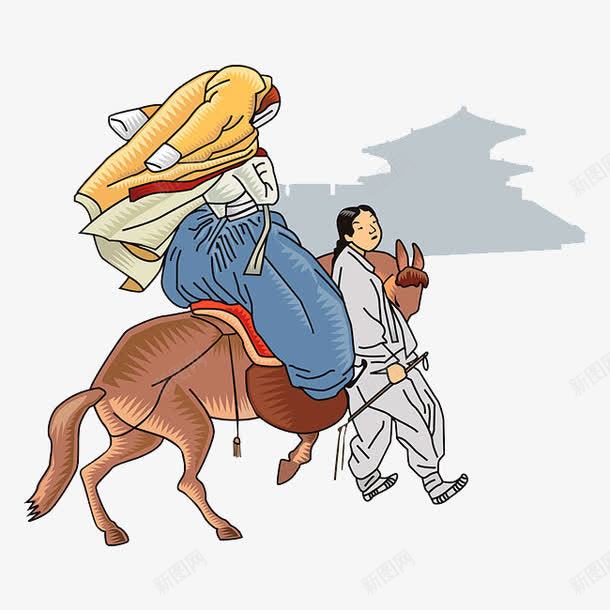 骑马的人png免抠素材_新图网 https://ixintu.com 两个人 人 马 骑马
